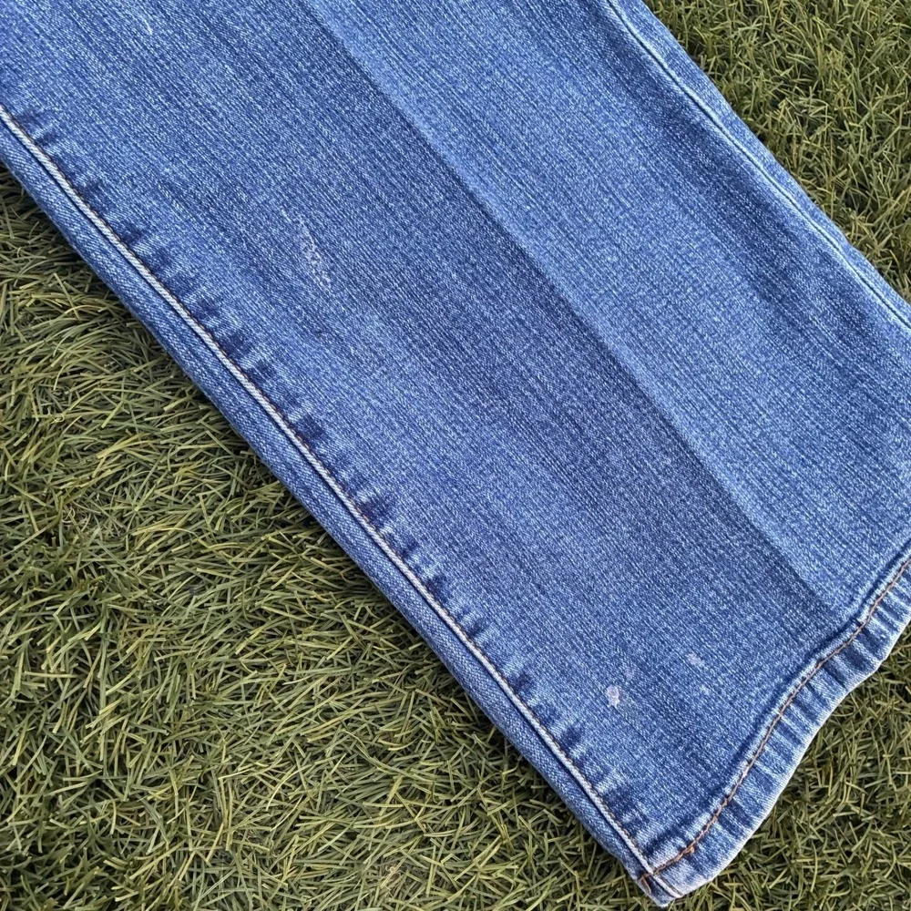 Vintage Y2K 90s Jag Jeans Size 8 30x32 Blue Straight Leg Stretch Denim Faded